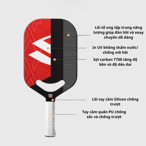 vợt pickleball ama t700 pro