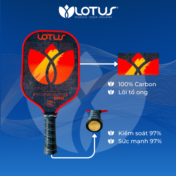 vợt picleball lotus giá tốt nhất