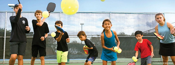 sân pickleball cho gia đình